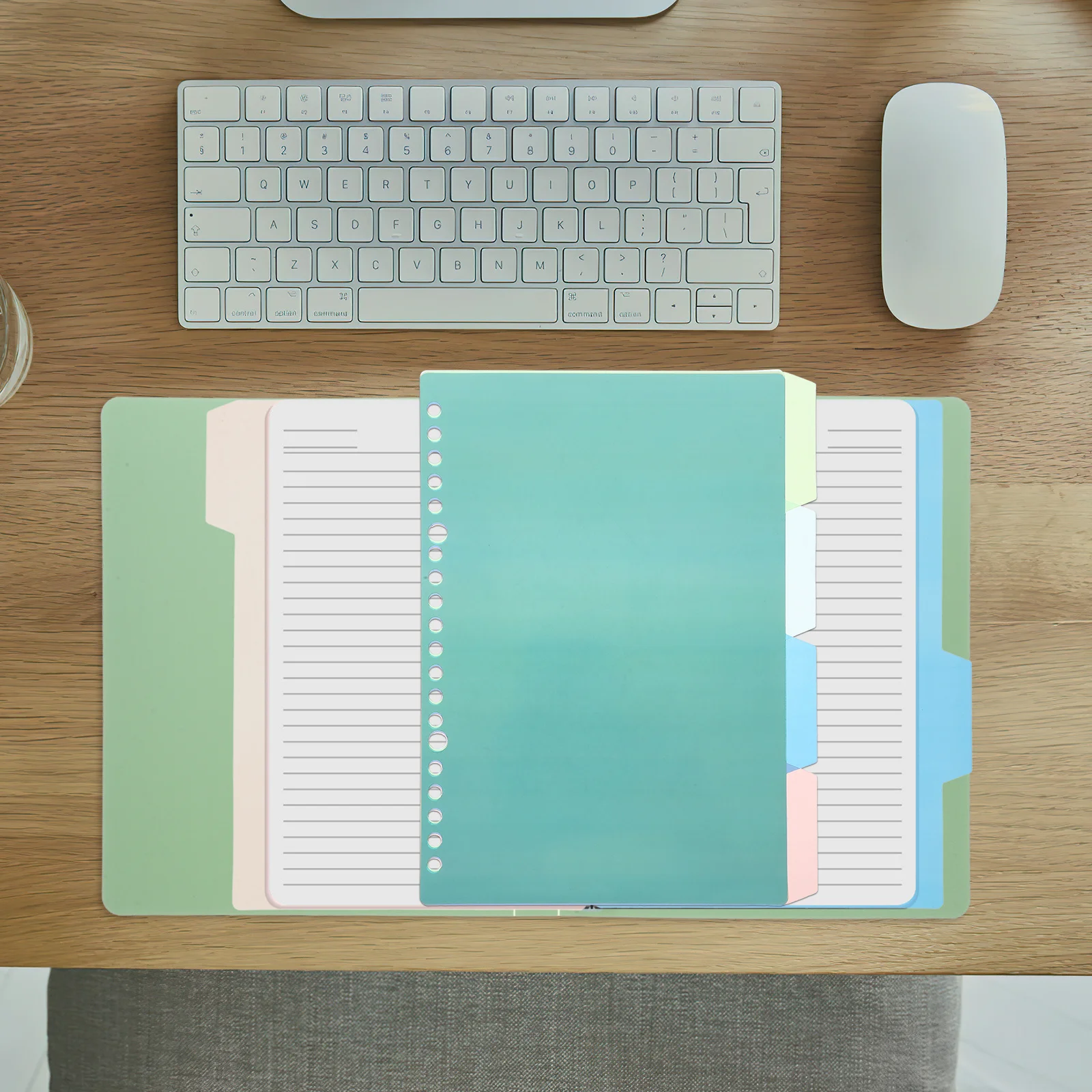 

10 set Retro Index Dividers B5 Binder Notebook Page Markers For Office School Planner Organizers Loose-Leaf Tabs Plastic Divider