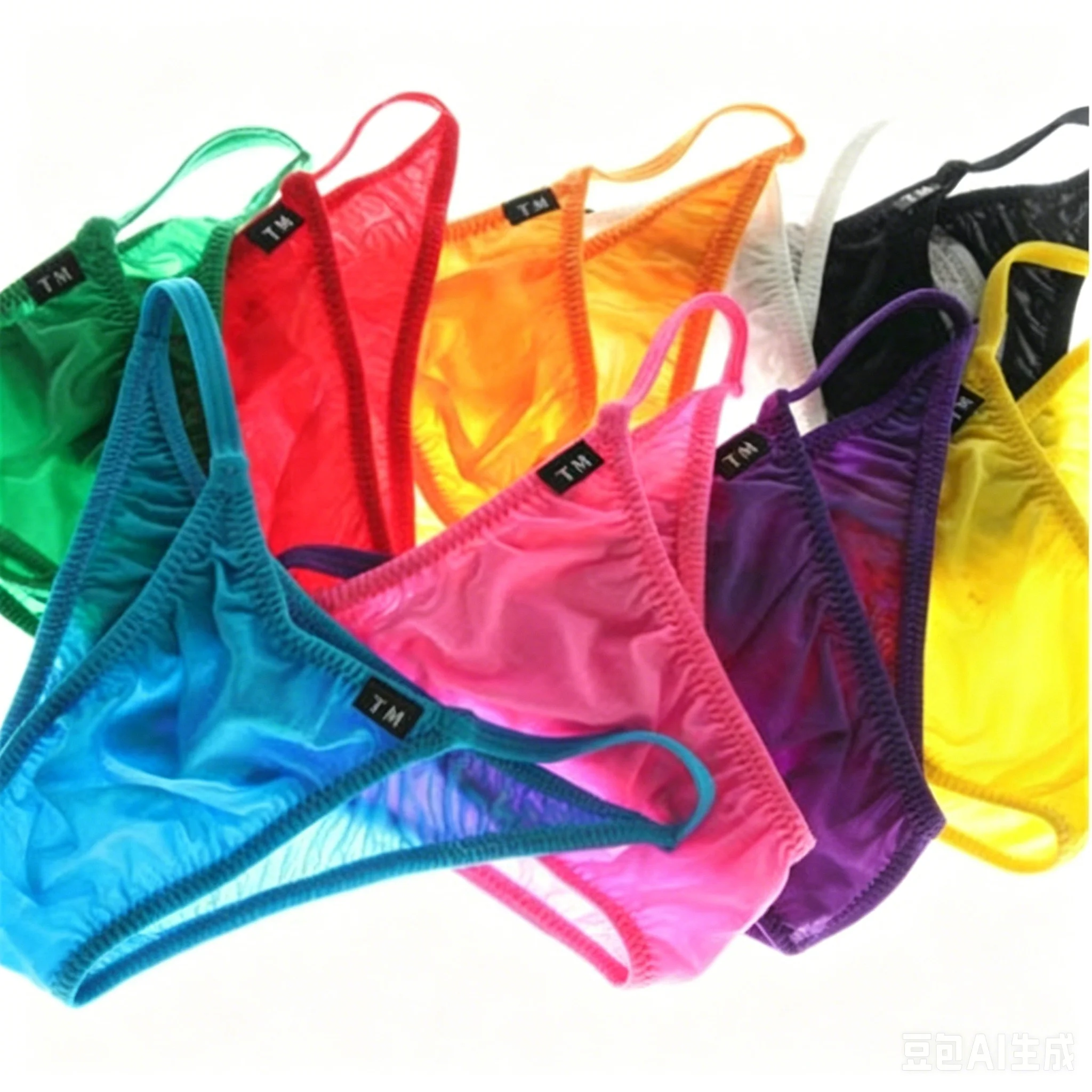 

Nylon Low Rise Briefs for Men Elastic Ruched Front Breathable Daily Underwear