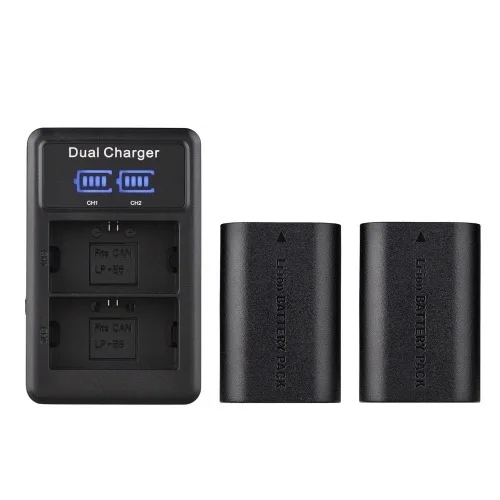 Akumulator 7800mAh NP-F960/NP-F970 do Canon LP-E6/LP-E6N USB-C z wytrzymałym ładowarką do Canon 5D/6D/7D/80D/R6/R5 |   Bateria