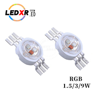 High-power Cree LED1.5W3W9W six-pin full-color LED high-power 350mA RGB lamp beads