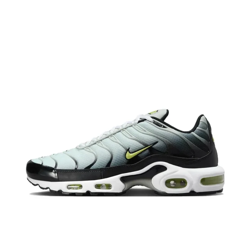 Nike light green and black colorway Air Max Plus TN men's retro low-top casual running shock absorbing anti-slip sneakers