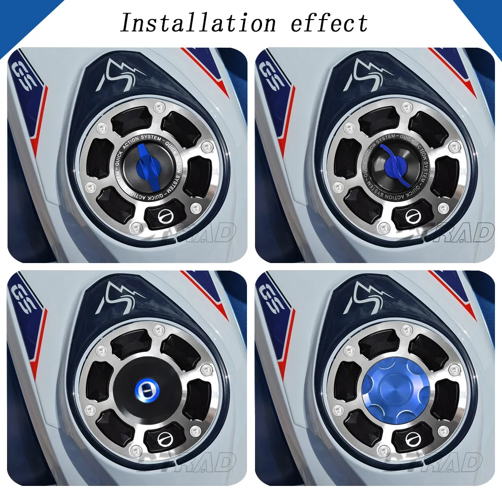 Billet Racing Quick Action Fuel Tank Cap For BMW R1100S/R1100RT/R1100RS/R850R With Motorcycle Gas Oil Key Plug Airbox Cover