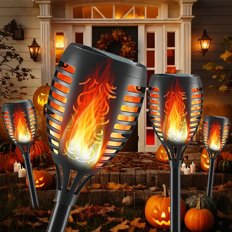 

Solar Lights Waterproof 96LED Outdoor Torch Light with Flickering Flame for Outside Garden Yard Patio Pathway Decor