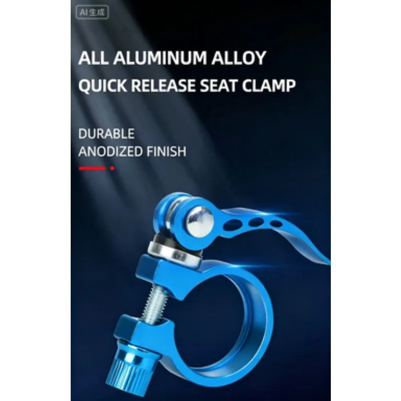 Aluminum Alloy Bicycle Seatpost Clamp Seat Tube Clamp MTB Bike Seat Tube Clip Bike Parts Bike Saddle Seat Clamp 28.6/31.8/34.9mm