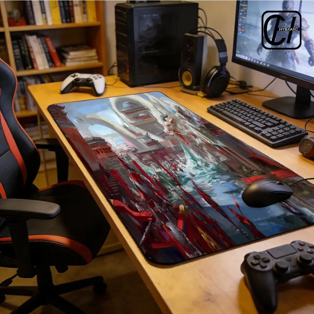 

Eastern dragon Mouse Pad Large Mouse Pad & Computer Game Mouse Mat (35.4x15.7IN/31.5X15.7IN Map) (90 x40/80x40cm Map)
