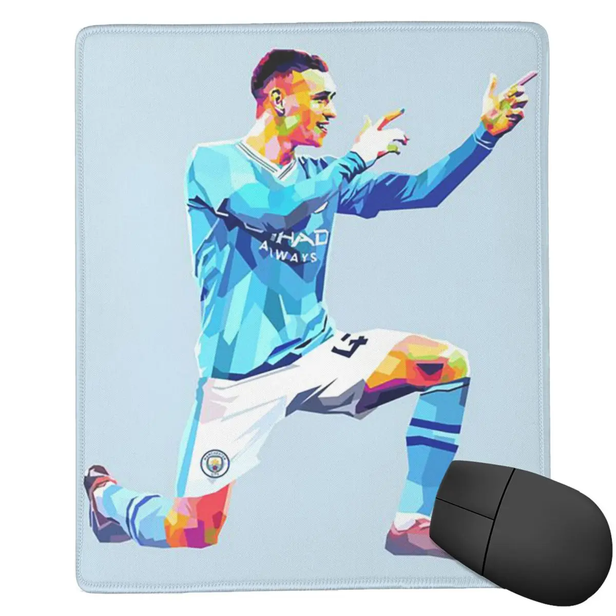 Tapis de souris imprimé Phil Foden, tapis pour clavier et souris, tapis de bureau pour ordinateur portable et PC, accessoires de bureau pour les joueurs.