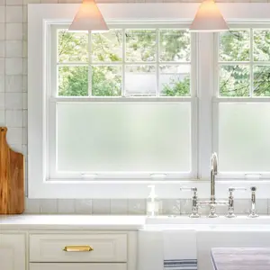 ماتي أبيض تظليل الفيلم الخصوصية بلوري التحكم في الحرارة غطاء زجاجي للمنزل ملصق باب ذاتي اللصق معتم للحمام أفضل 8 مبيعات فيلم دش زجاجي - رقم 7