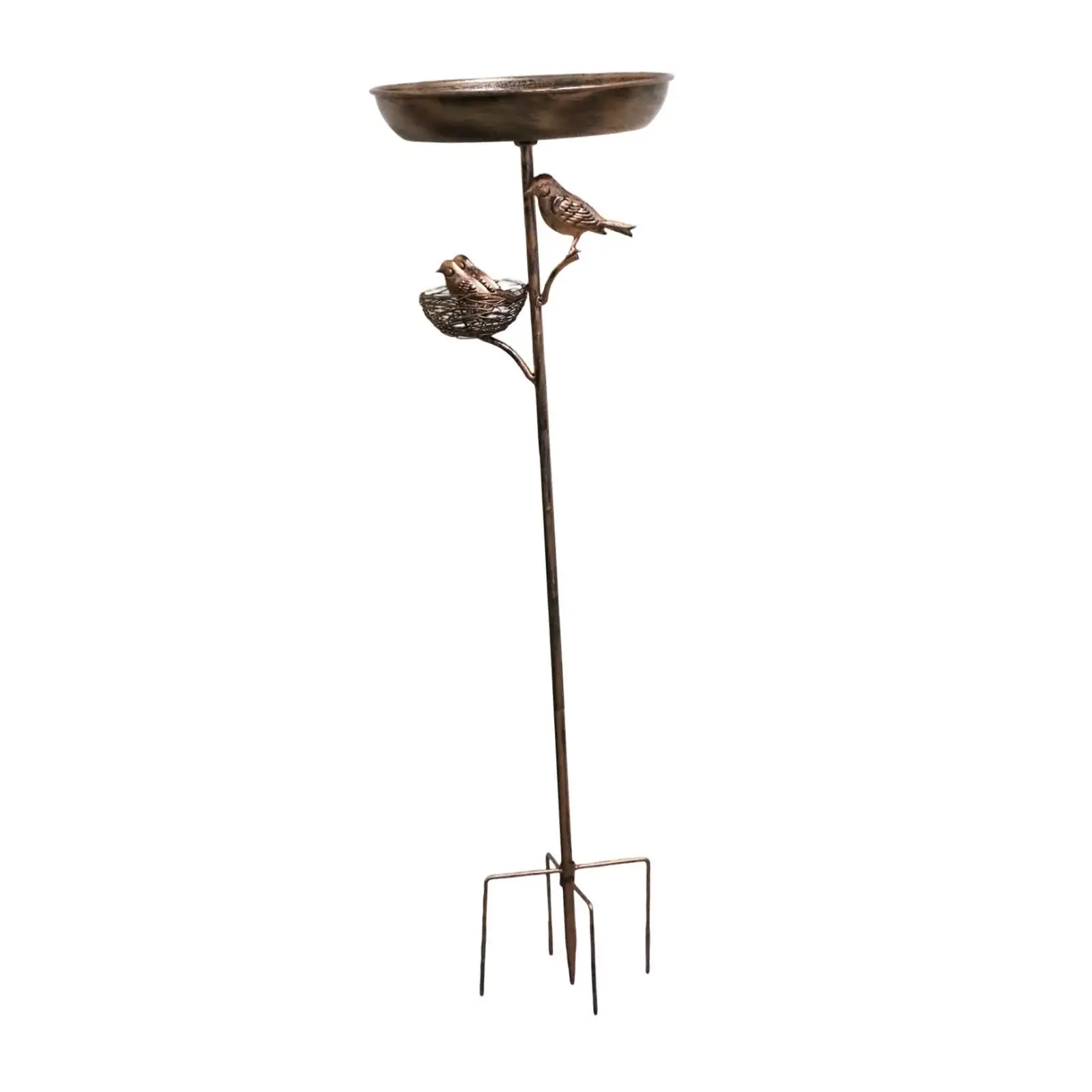 Metal Bird Bath Bowl Landscape Decorative Water Bowl,Bird Feeder Tray,Birdbath for Park,Outdoor,Porch,Patio,Wildbird,Drinking