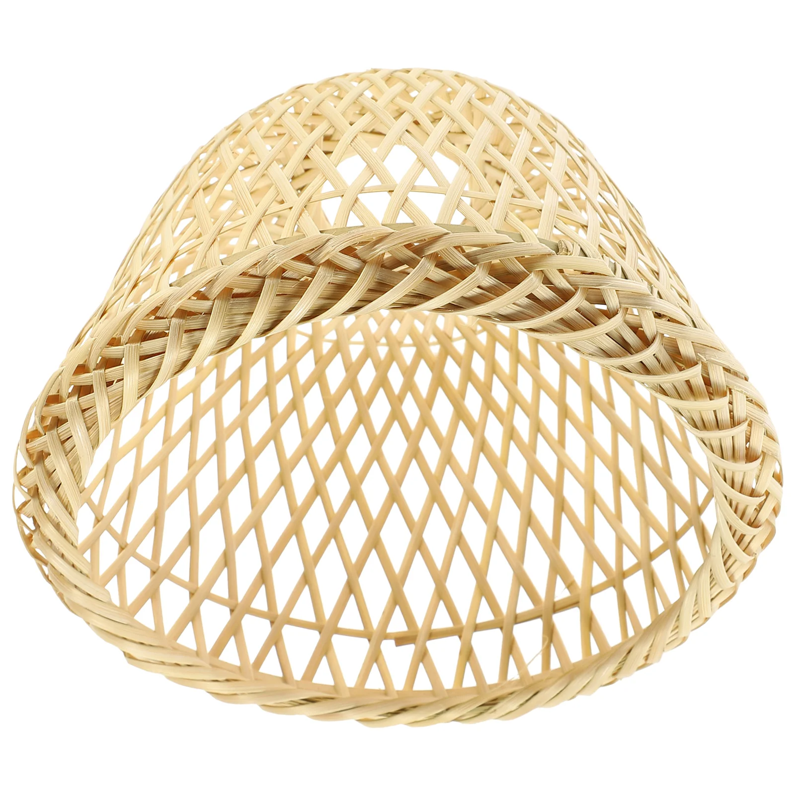 

Bamboo Lampshade Decor Basket Ceiling Creative Weaving Hand Woven Craft Accessory Light Fixture