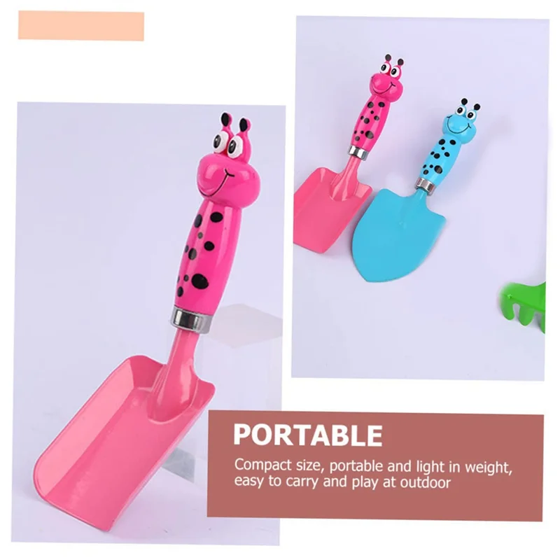 MACH-3PCS outils de creusement de jardin de jeu en plein air fournitures de plage costume pour enfants pelle à sable en fer multifonction