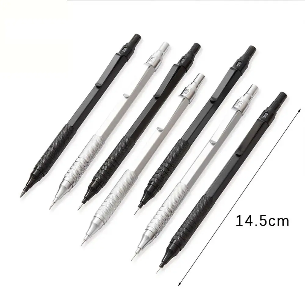 高品質金属製シャープペンシル文房具 0.3/0.5/0.7/0.9/2.0mm 自動鉛筆 低重心可動式鉛筆 アートペイント用