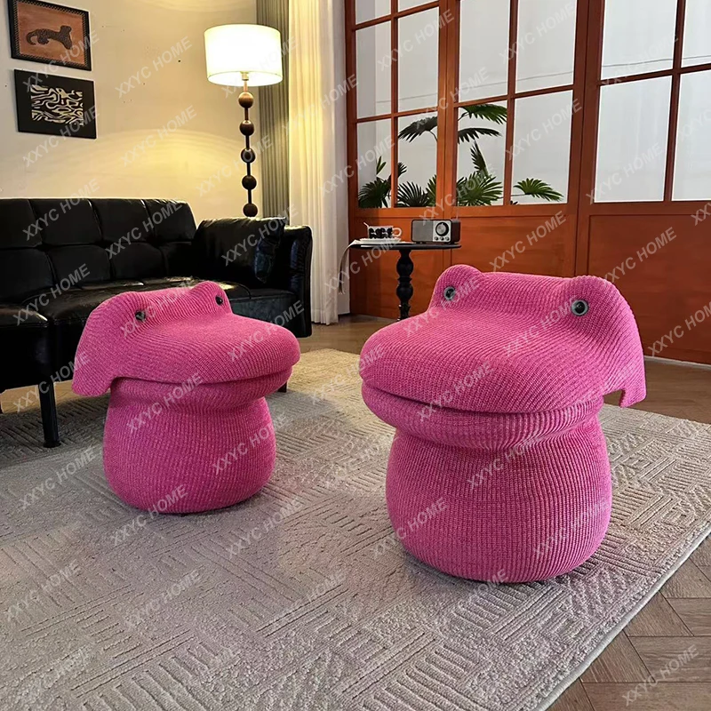 Animal Crocodile Stool,Cartoon Storage Stool,Creative Change Shoe Stool,Footstool,Nordic Leisure Chair,Mobile Seats,Furniture