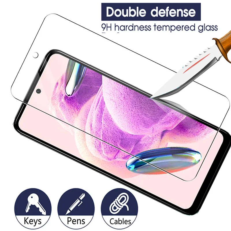 4in1 Clear Tempered Glass For Xiaomi Redmi Note 12S Note12S 4G Full Cover Screen Protectors Redmy Note 12 S Lens Protective Film