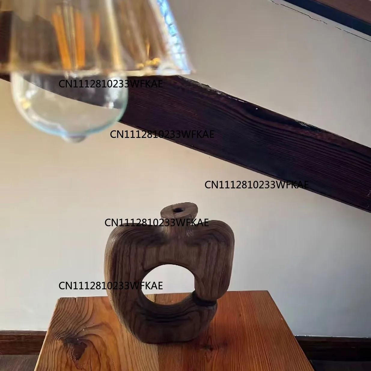 Medieval niche design sense desktop decoration ornament light luxury high sense wooden vase dried flower arrangement device