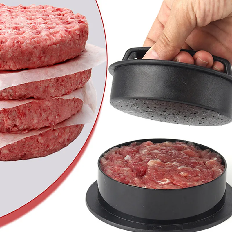 Round Hamburger Burger Press Beef Grill Food-Grade ABS Hamburger Helper Meat Press Cutlets Patty Maker Mold Kitchen Gadgets