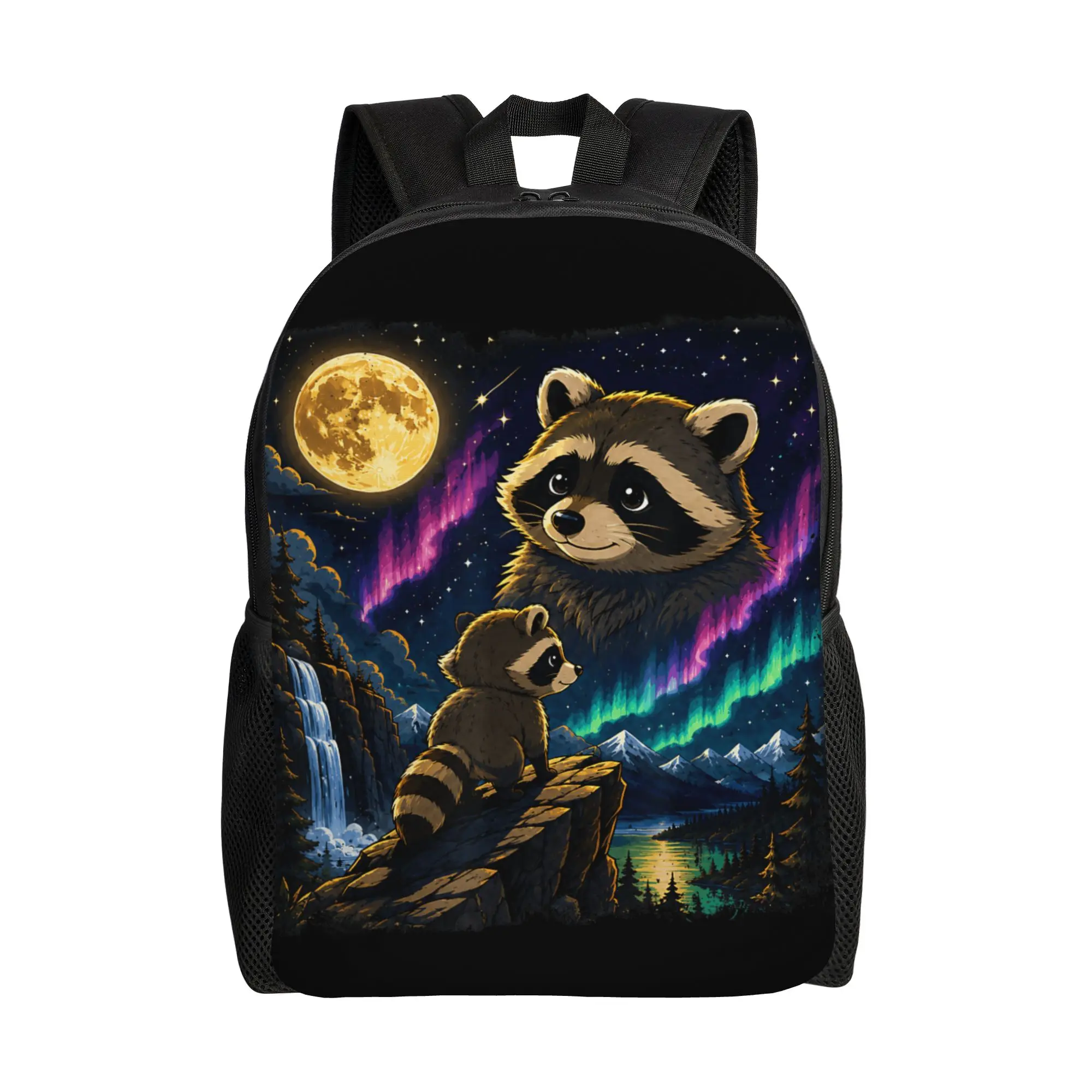 Jimothy Raccoon Seattle Feral Legend Retro Jimothy Moon Backpack  Cycling Backpacks Girl Custom Breathable School Bags Rucksack