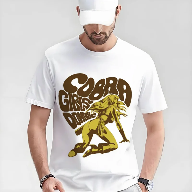 

0405 The Space Adventure Cobra gift t shirt The Space Pirate Psychogun Kobura Anime Graphic tee Y2K clothes All size Tops S-6XL