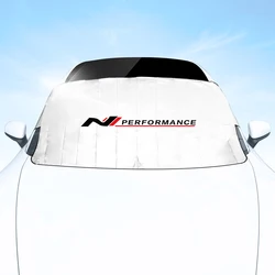 For Hyundai i30n nline Sonata i20 Kona Tucson Veloster Elantra UV-proof Car Front Windshield Cover Sunshade With Suction Cup