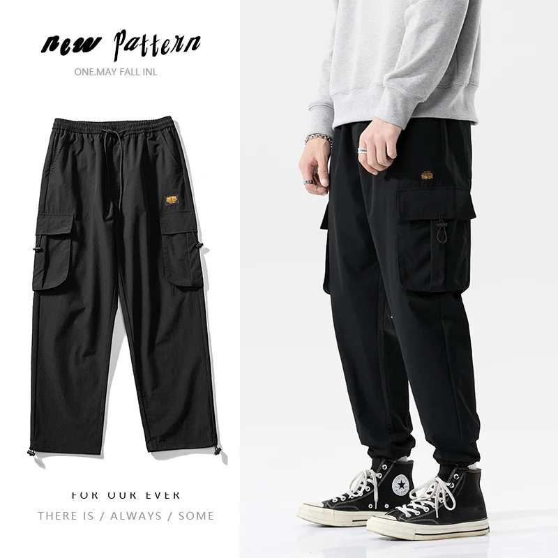 

Black Cargo Pants Men Casual Jogging Sweatpants Men Hip Hop Trousers Male Streetwear Harem Pants Fashion Large Size 5XL