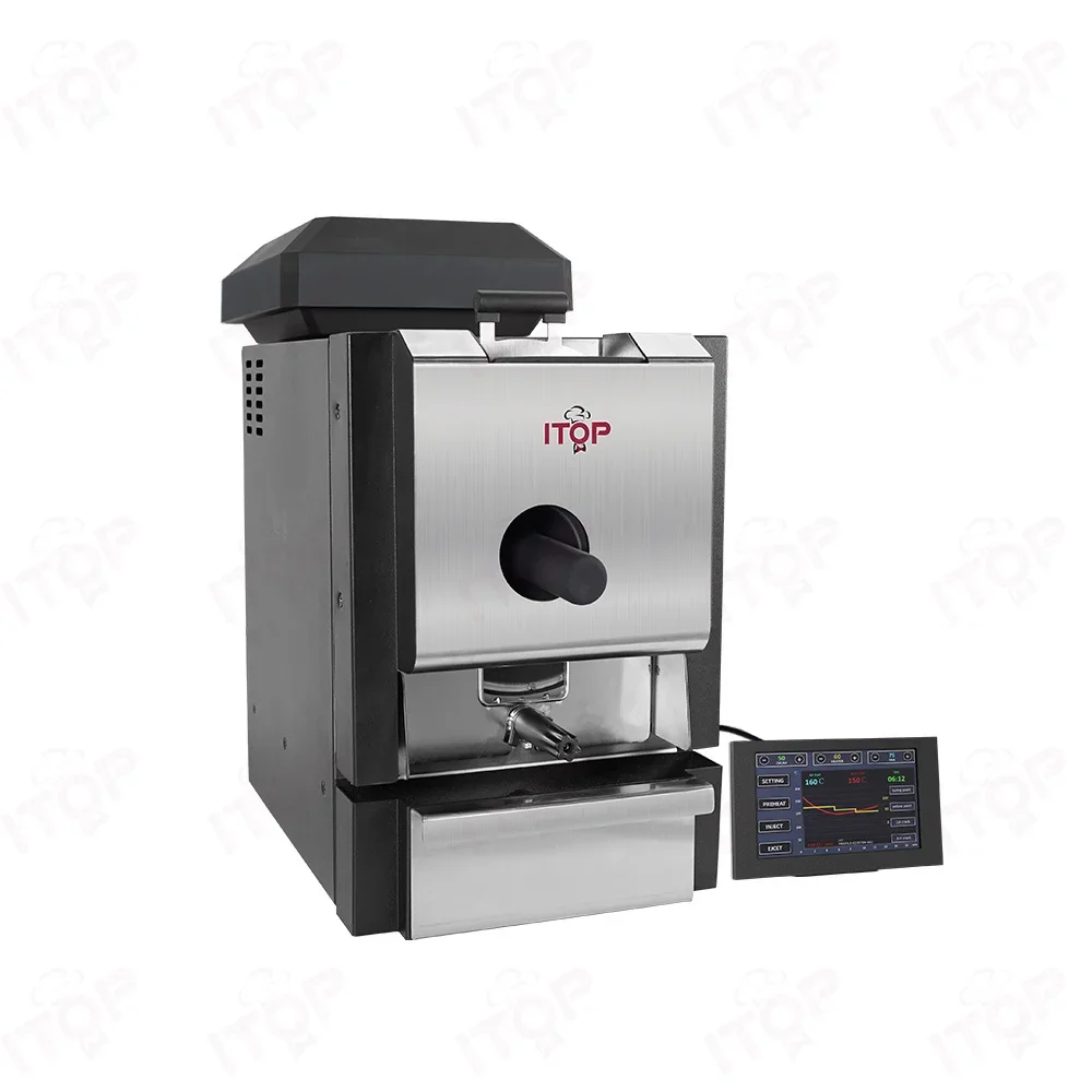 

ITOP 400г Малогабаритная домашняя мини-машина для обжарки кофейных зерен из нержавеющей стали, электрический ростер для кофе