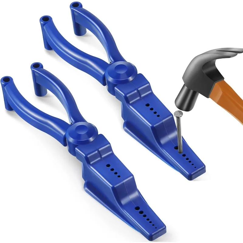 

Portable Nail Fixer Tool Wood Working Nail Fixer Plastic Sliding Joint Pliers Protect Fingers for Maintenance and Woodworking