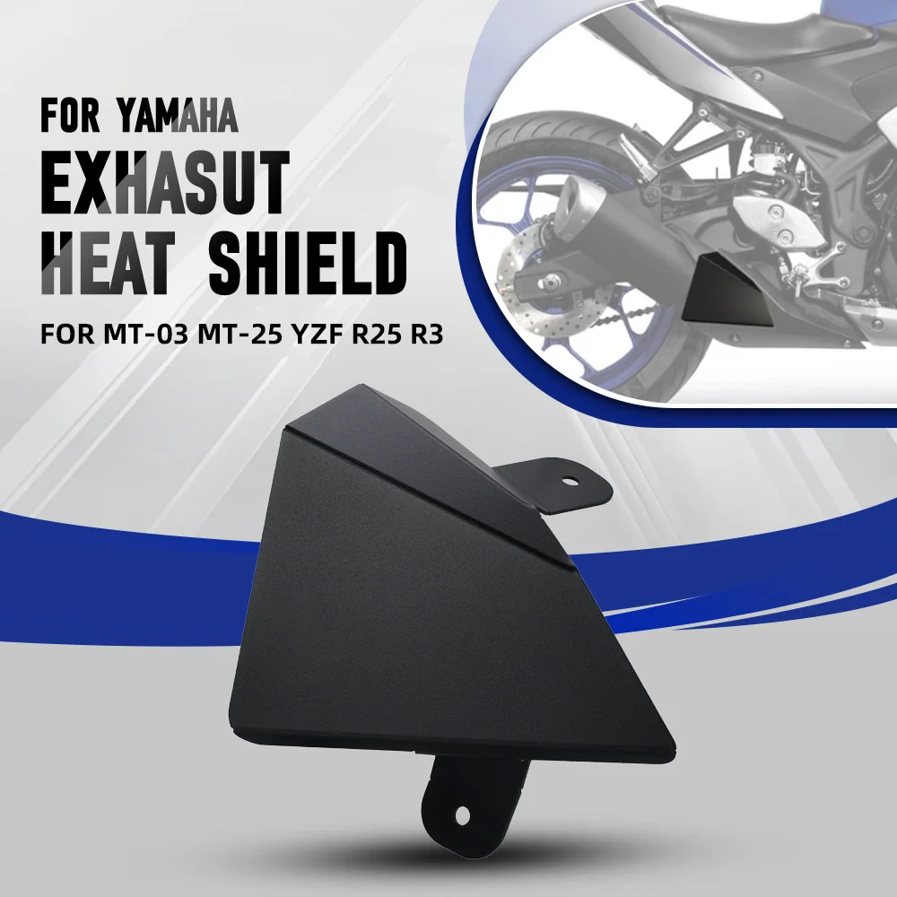 

For Yamaha MT-03 MT-25 MT03 MT25 2016-2024 Mid-Section Exhasut Muffler Cover Anti-Scald Cap Heat Shield Guard Proof YZF R25 R3