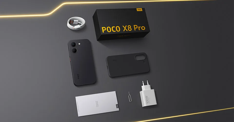 Smartphone POCO X8 Pro 5G Global Version Dimensity 8500-Ultra 6.59" 120Hz 1.5K Ultra-bright AMOLED Display 6500mAh Battery NFC