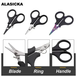 ALASICKA Multifunctional Stainless Steel Fishing Line Scissors Lead Shears PE scissors Outdoor Fishing Scissors Fishing tools