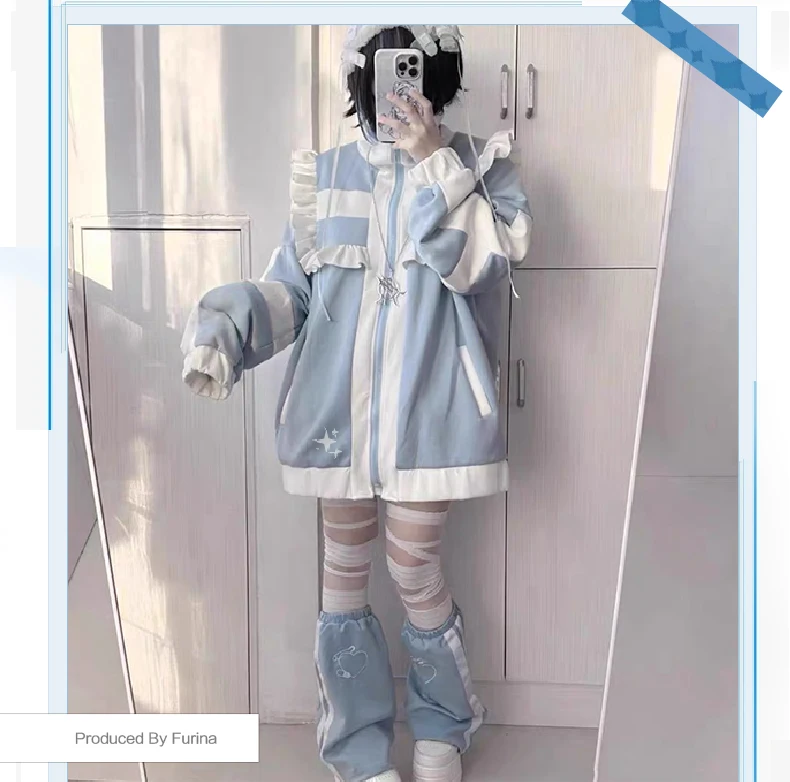 سترة صوفية أنيمي جينشين إمباكت سمة فورينا كوسبلاي كارتونية سترة بغطاء للرأس للربيع والخريف والشتاء ملابس يومية هدية عيد الميلاد