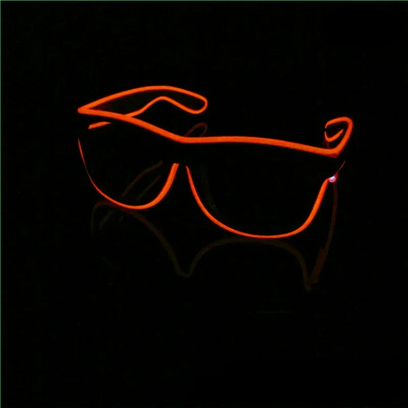 

Led Glasses Neon Party Flashing Glasses EL Wire Glowing Gafas Luminous Bril Novelty Gift Glow Sunglasses Bright Light Supplies