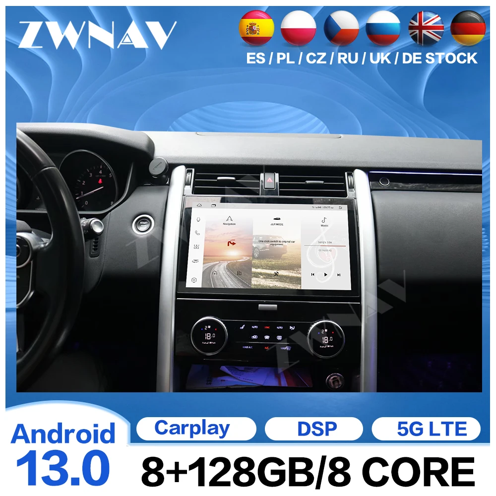 

Автомобильный радиоприемник 11,6 дюйма для Land Rover Range Rover Discovery 5 2017-2022 Android CarPlay GPS навигация мультимедийный плеер головное устройство