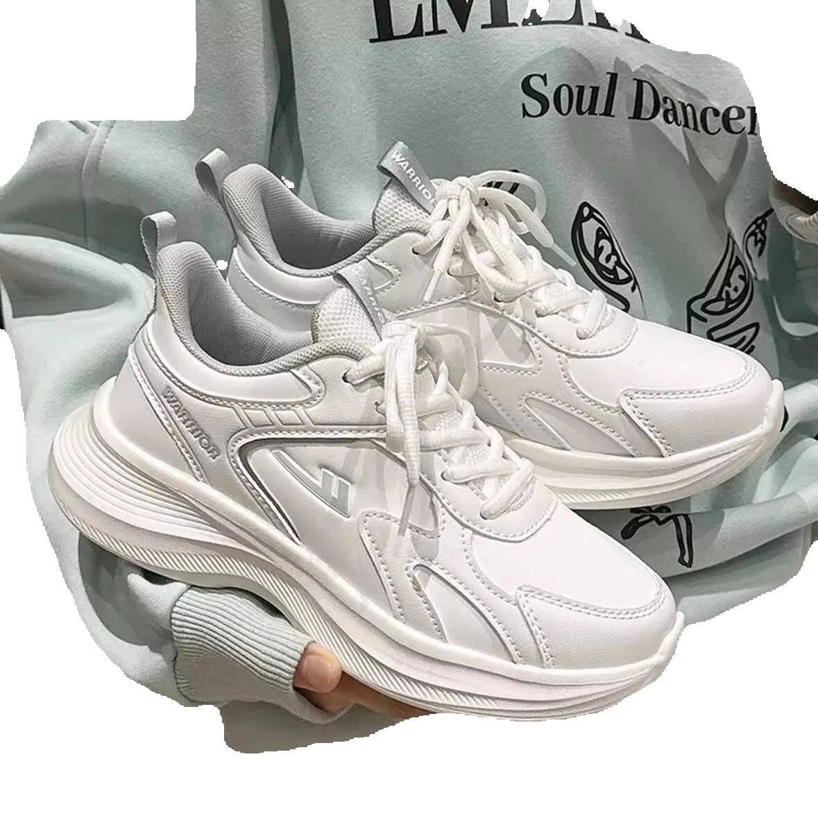 Weiße Leichte Damen Sneaker Für Walking Und Freizeitsport_voghion.com