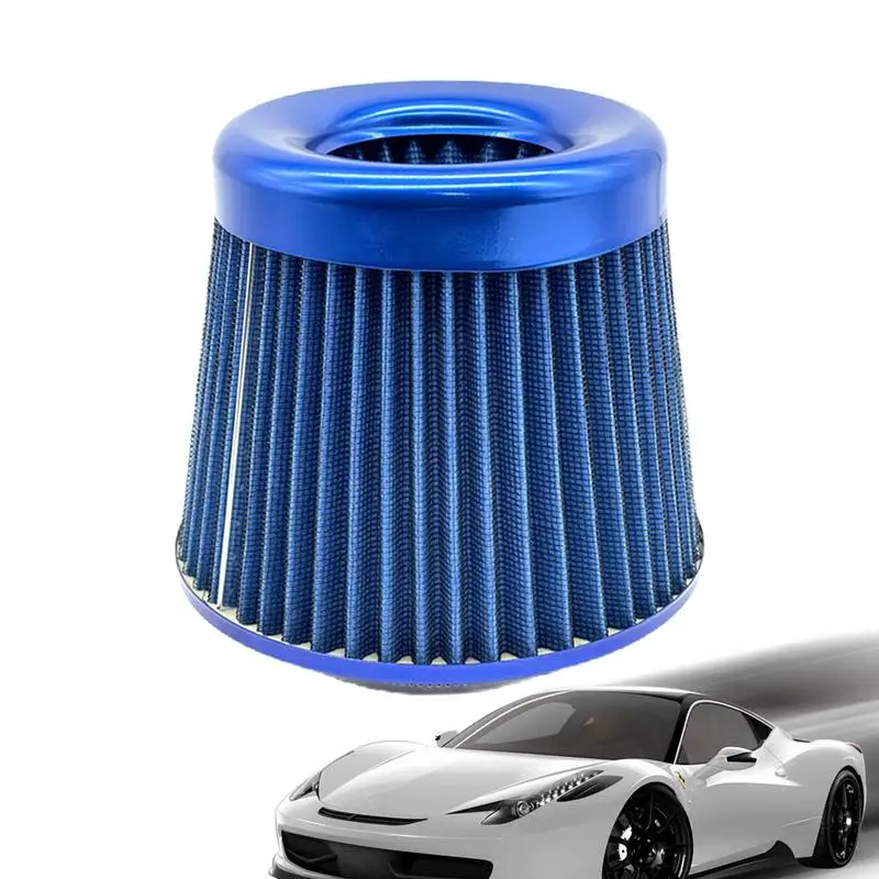 

Automotive Cold Air Intake Filter Cone Air Filter 76MM High Air Filter For More Engine Power & Passionate Induction Sound