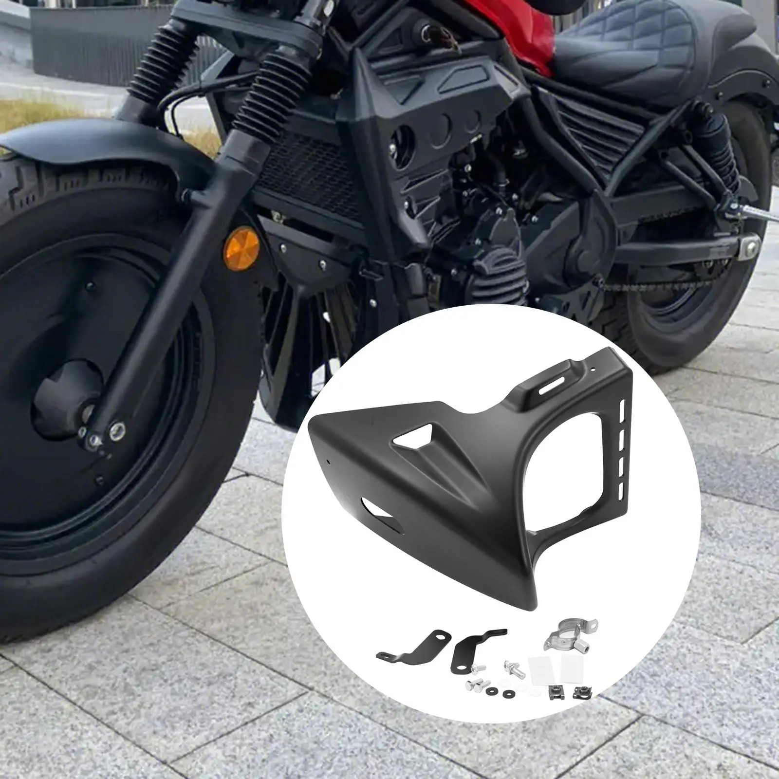 

Motorcycle Engine Skid Plate Engine Bottom Protector Plate Durable Accessory Chassis Protector for Honda Rebel cm300
