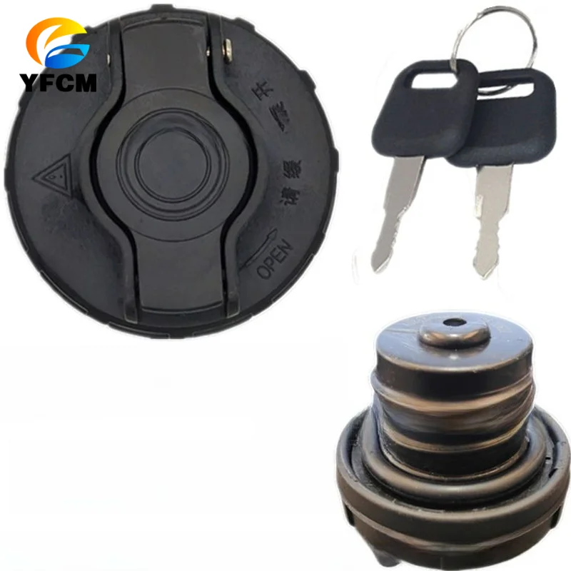 Excavator Parts Plastic Small Thread Fuel Tank Cap for Shacman Delong K3000 Light Truck