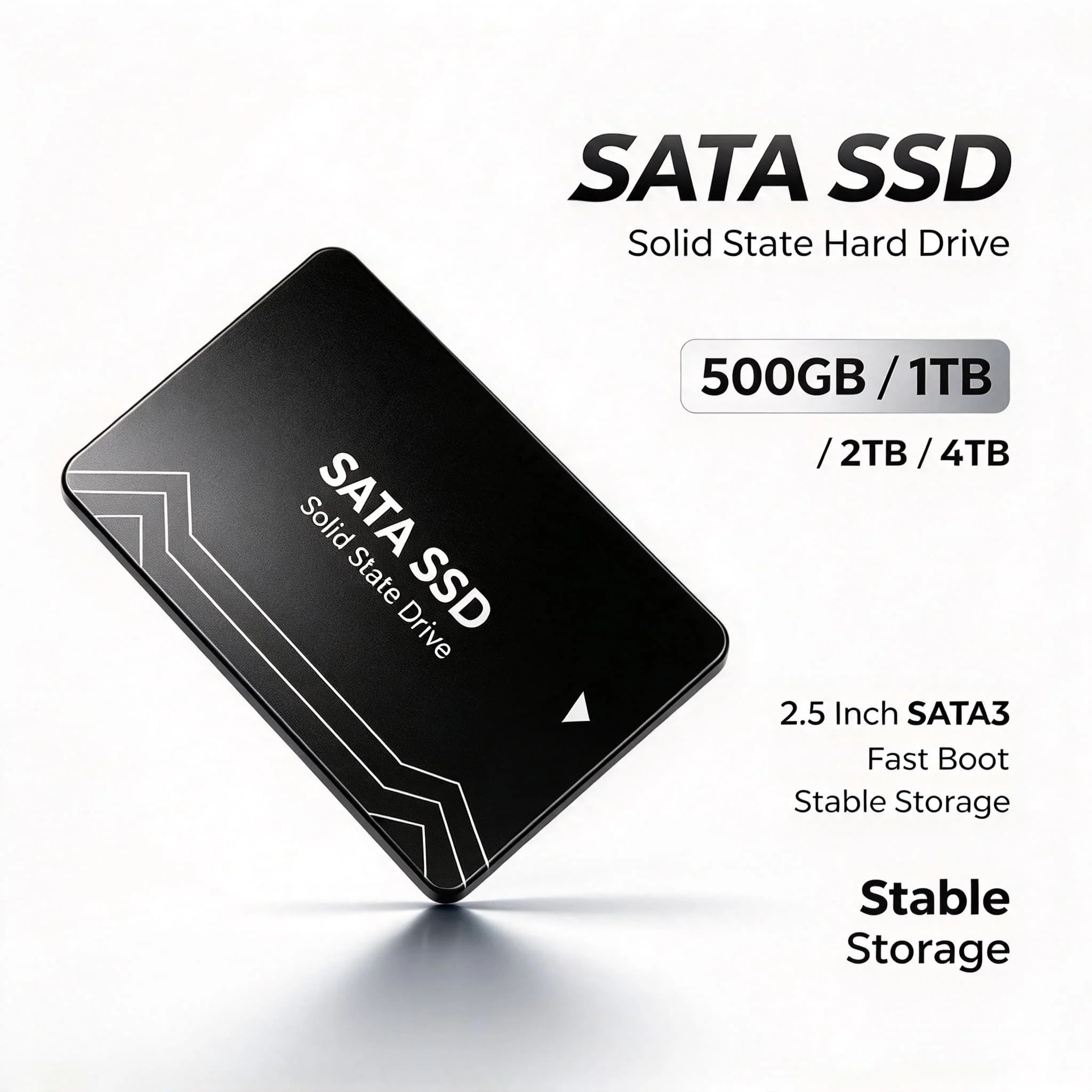 500GB 1TB 2TB 4TB 2.5 Inch SATA 3 Solid State Drive High Speed SSD Fast for Gaming Office PC Laptop Upgrade Pro Max Ultra