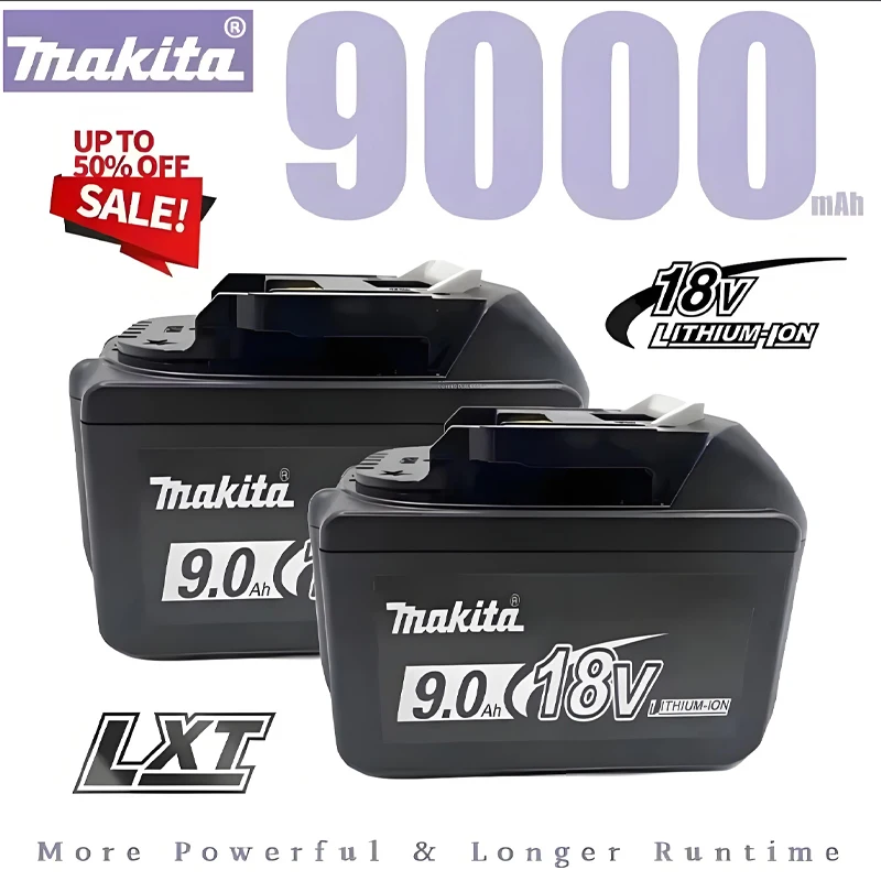 

100% Original Makita battery,18V 9000mAh rechargeable battery, replacing Makita BL1830B L1840B L1850B L1860B,power tool battery
