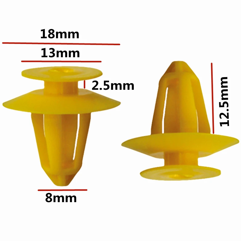 20Pcs For 8mm Hole OE: 0069884378  Auto Door Trim Panel Retainer Clips Plastic Car Rivet Fastener Clip    D105