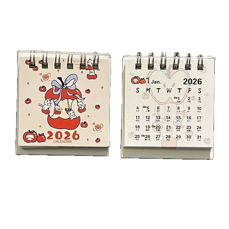 

Ежемесячный календарь-планировщик, минималистичный настольный календарь на 2026 год, декоративный настольный календарь, складной для украшения подарка, офиса