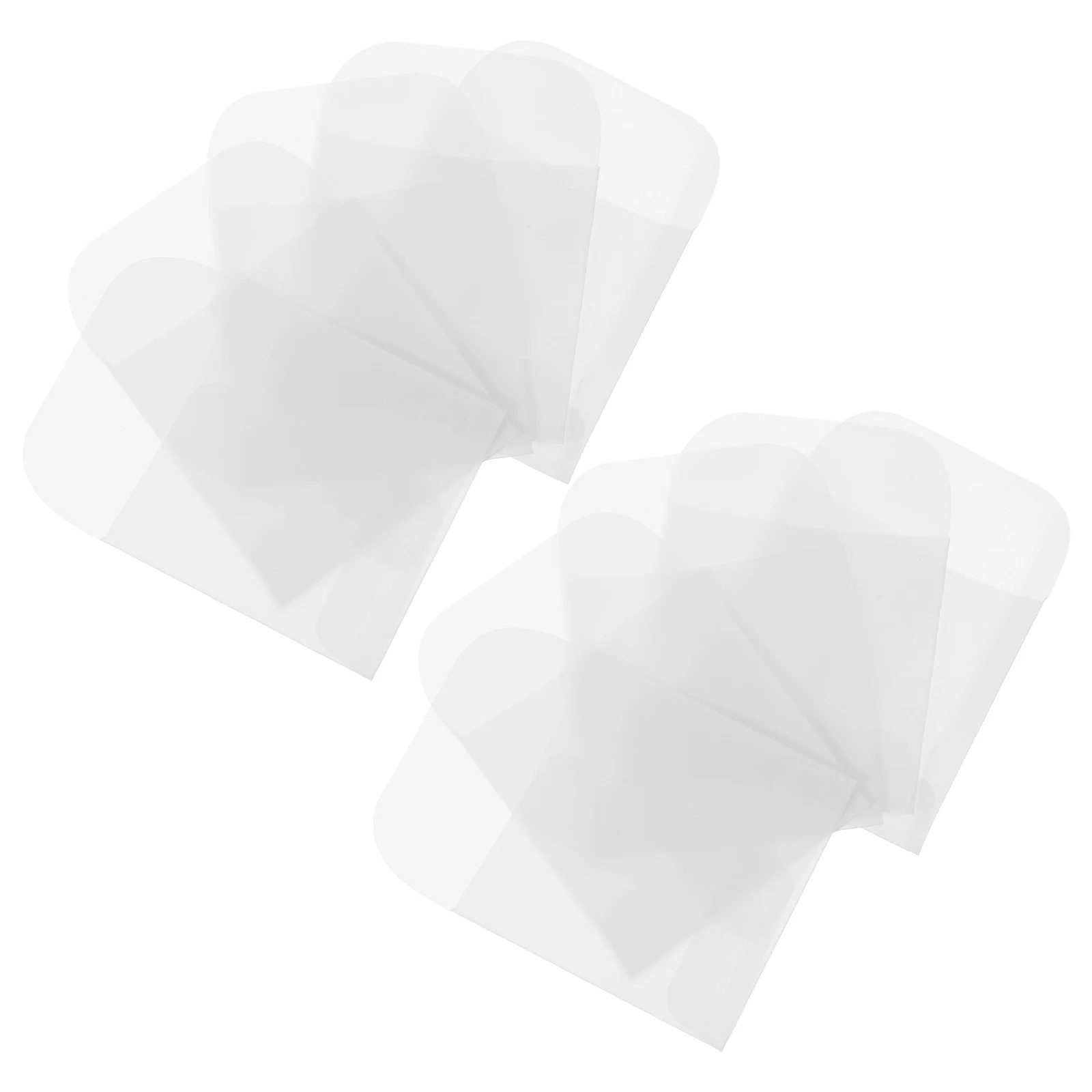 

50pcs Photo Envelopes 5x5CM Transparent Parchment Coin Envelopes Mini Small Parts Pouches Hangtag Storage Jewelry Organizer