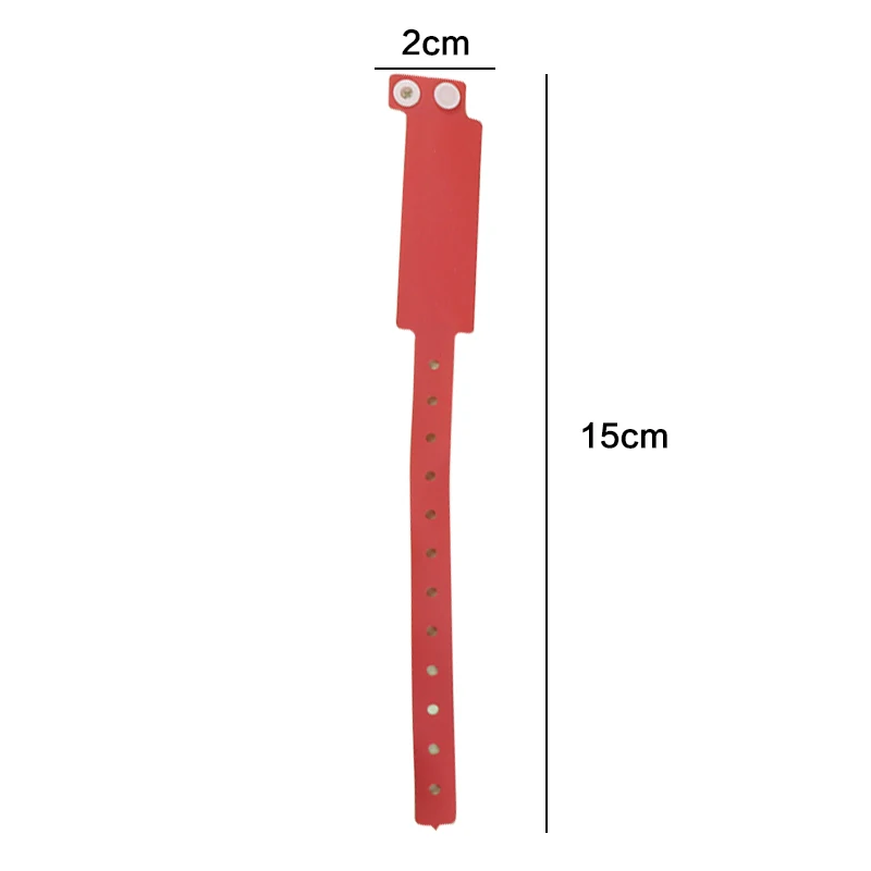 10pcs Disposable Waterproof Plastic Wristband Handwritten Identity Information Disposable Single Use Wristband