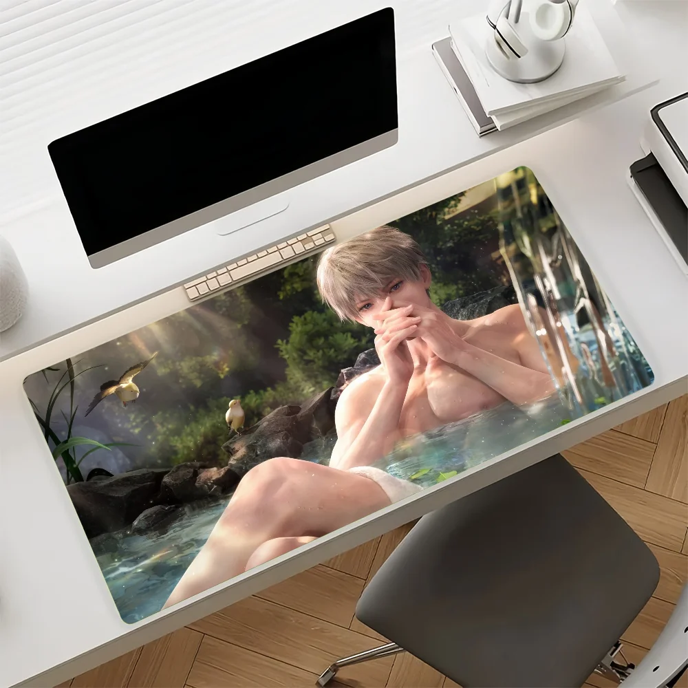 Game Love and Deepspace Xavier Mouse Pad Large Non-Slip Waterproof Mat Stitched Edge Keyboard Pad for Gaming Daily Office
