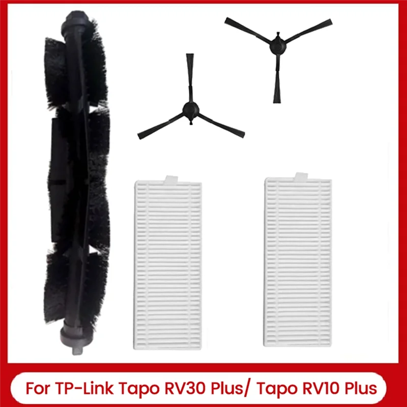 

A02F-5PCS Запасные части для пылесоса TP-Link Tapo RV30 Plus/Tapo RV10 Plus, основные фильтры с боковой щеткой