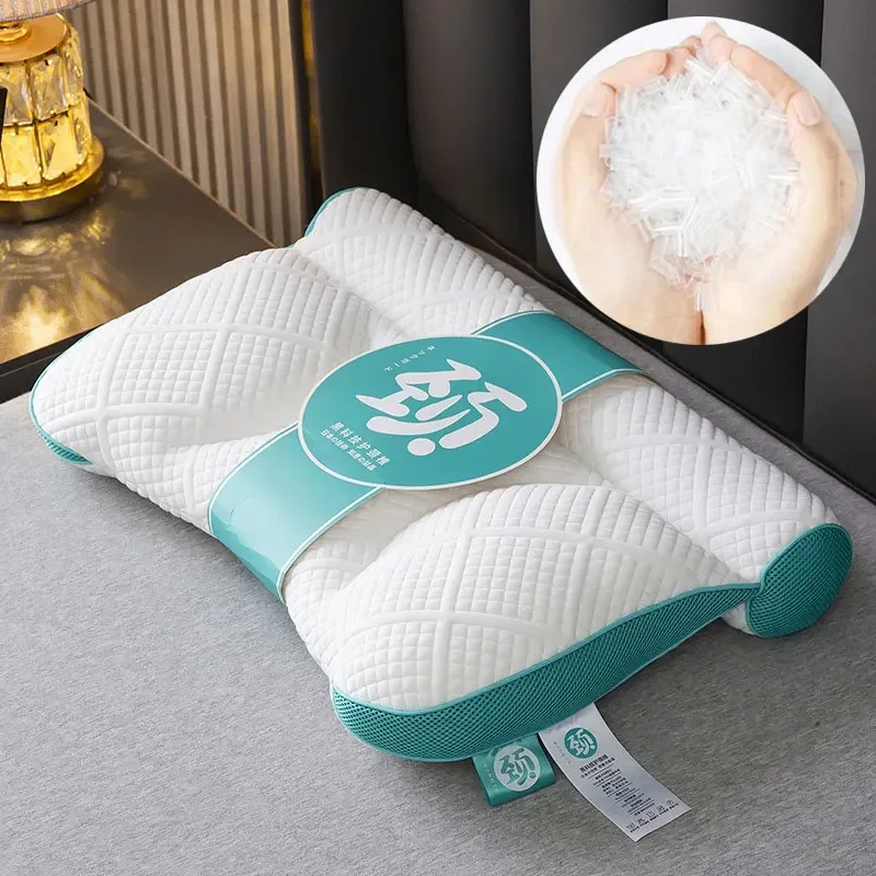 PE Hose Filled Sleeping Pillow Japan Style Cervical Pillow Orthopedic Soft Pillow Neck Protection Cushion 40X58cm 1PC Bedding