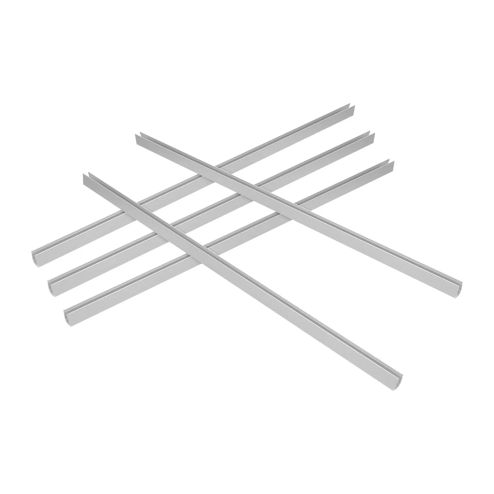 5Pcs LED Track Aluminum Channels U Shape for LED Strip Lights Recessed Mounting Profile 8x16mm Heat Dissipation Lighting Channel