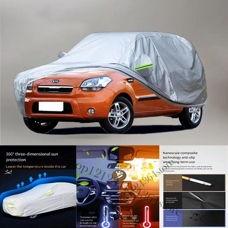 

For KIA SOUL Auto Anti snow Anti dust Anti-uv Anti peeling paint And Anti Rainwater 210t car cover Car cover protection