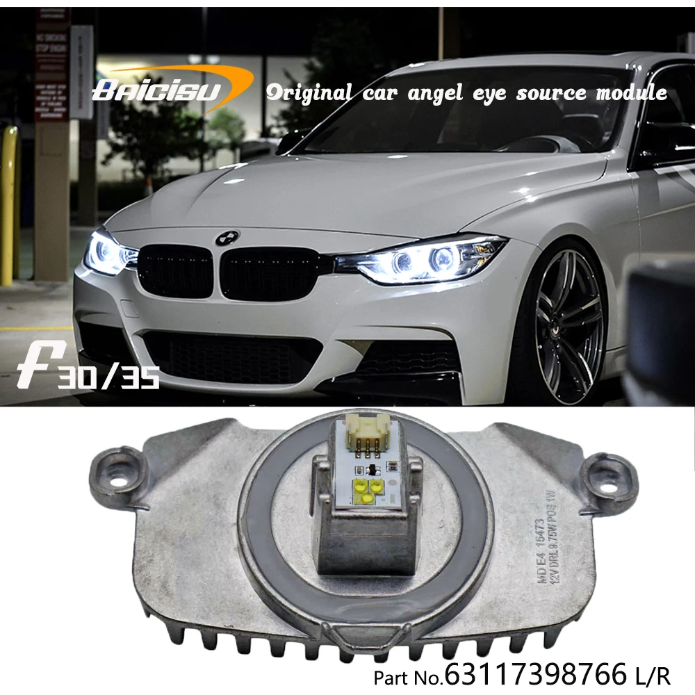 

Xenon Headlight white Daytime DRL Driving Angel Eye LED Module 63117398766 For 2012 -2015 F30 F31 F34 320i 328i
