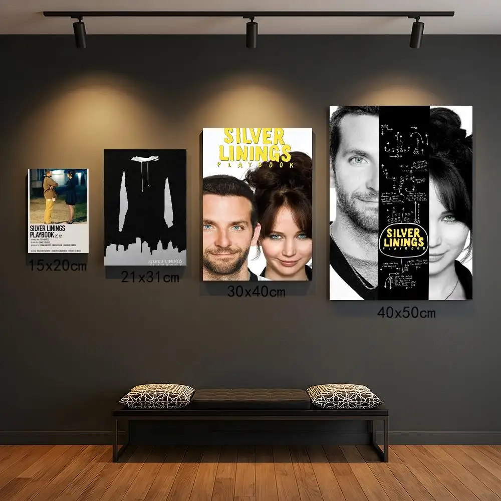 classic movie S-Silver Linings Playbook-K Poster Peel and Stick Wall Art for Cafe Office Bar and Home Decoration