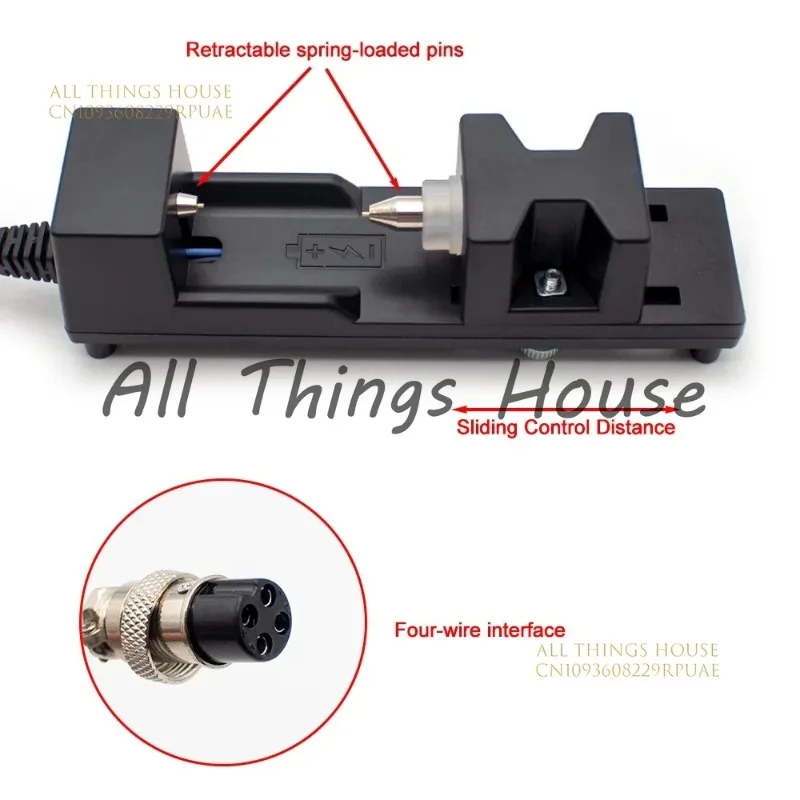 18650 26650 21700 Lithium Battery Four-Wire System Internal Resistance Meter Test Bracket Battery Fixture Clamp Holder