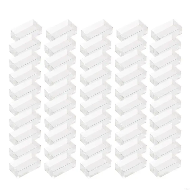 50Pcs Clear Boxes F…